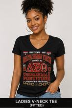 Cargar imagen en el visor de la galería, Delta Sigma Theta Legacy Freedom Juneteenth T-shirt (Black)