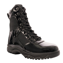 Load image into Gallery viewer, Forced Entry High-Gloss Tactical Boot with Side Zipper - 8 Inch