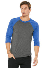 Load image into Gallery viewer, BELLA+CANVAS ® Unisex 3/4-Sleeve Baseball Tee. BC3200 - L
