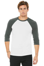 Load image into Gallery viewer, BELLA+CANVAS ® Unisex 3/4-Sleeve Baseball Tee. BC3200 - L