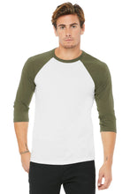 Load image into Gallery viewer, BELLA+CANVAS ® Unisex 3/4-Sleeve Baseball Tee. BC3200 - S