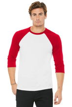 Load image into Gallery viewer, BELLA+CANVAS ® Unisex 3/4-Sleeve Baseball Tee. BC3200 - XS