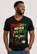 Load image into Gallery viewer, Juneteenth Freedom Never Folded T-Shirt