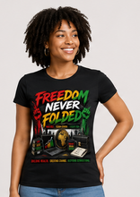 Load image into Gallery viewer, Juneteenth Freedom Never Folded T-Shirt