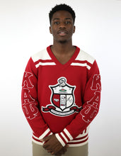 Load image into Gallery viewer, KAP WOOL V-NECK SWEATER_CRIMSON RED
