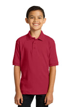 Load image into Gallery viewer, Port & Company ® Youth Core Blend Jersey Knit Polo. KP55Y