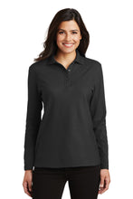 Load image into Gallery viewer, Port Authority ® Women's Silk Touch™ Long Sleeve Polo. L500LS