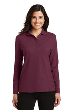 Load image into Gallery viewer, Port Authority ® Women's Silk Touch™ Long Sleeve Polo. L500LS
