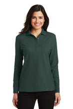 Load image into Gallery viewer, Port Authority ® Women's Silk Touch™ Long Sleeve Polo. L500LS