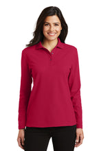 Load image into Gallery viewer, Port Authority ® Women's Silk Touch™ Long Sleeve Polo. L500LS