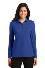 Load image into Gallery viewer, Port Authority ® Women's Silk Touch™ Long Sleeve Polo. L500LS