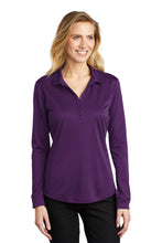Load image into Gallery viewer, Port Authority ® Women's Silk Touch ™ Performance Long Sleeve Polo. L540LS