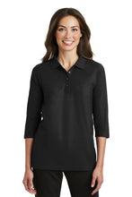 Load image into Gallery viewer, Port Authority ® Women's Silk Touch™ 3/4-Sleeve Polo. L562