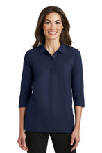 Load image into Gallery viewer, Port Authority ® Women's Silk Touch™ 3/4-Sleeve Polo. L562