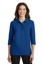 Load image into Gallery viewer, Port Authority ® Women's Silk Touch™ 3/4-Sleeve Polo. L562