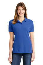 Load image into Gallery viewer, Port & Company ® Ladies Combed Ring Spun Pique Polo. LKP1500