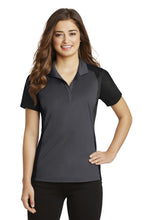 Cargar imagen en el visor de la galería, Sport-Tek ® Women's Colorblock Micropique Sport-Wick ® Polo. LST652