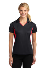 Cargar imagen en el visor de la galería, Sport-Tek ® Women's Side Blocked Micropique Sport-Wick ® Polo. LST655