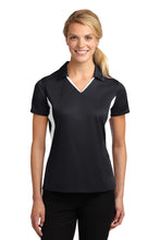 Cargar imagen en el visor de la galería, Sport-Tek ® Women's Side Blocked Micropique Sport-Wick ® Polo. LST655