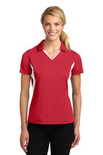 Cargar imagen en el visor de la galería, Sport-Tek ® Women's Side Blocked Micropique Sport-Wick ® Polo. LST655