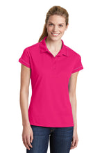 Cargar imagen en el visor de la galería, Sport-Tek ® Women's Contrast Stitch Micropique Sport-Wick® Polo. LST659