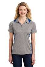 Load image into Gallery viewer, Sport-Tek ® Women's Heather Colorblock Contender ™ Polo. LST665