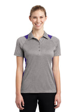 Load image into Gallery viewer, Sport-Tek ® Women's Heather Colorblock Contender ™ Polo. LST665