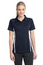 Load image into Gallery viewer, Sport-Tek ® Women's PosiCharge ® Micro-Mesh Colorblock Polo. LST685