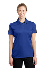 Load image into Gallery viewer, Sport-Tek ® Women's PosiCharge ® Active Textured Colorblock Polo. LST695