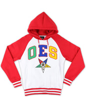 Load image into Gallery viewer, ORDER OF THE EASTERN STAR TWO-TONE PULLOVER HOODIE