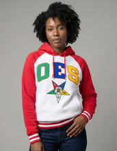 Load image into Gallery viewer, ORDER OF THE EASTERN STAR TWO-TONE PULLOVER HOODIE