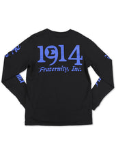 Load image into Gallery viewer, PHI BETA SIGMA LONG SLEEVE TEE_BLACK
