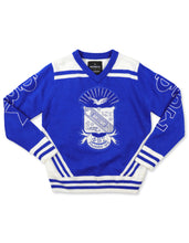 Load image into Gallery viewer, PHI BETA SIGMA WOOL V-NECK SWEATER_ROYAL BLUE
