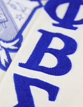 Load image into Gallery viewer, PHI BETA SIGMA WOOL V-NECK SWEATER_IVORY