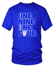 Load image into Gallery viewer, Phi Beta Sigma One Nine One Four Embossed T-Shirt