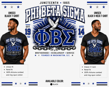 Load image into Gallery viewer, Phi Beta Sigma Juneteenth T-Shirt 26
