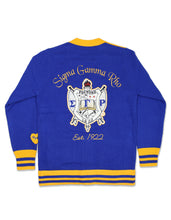 Cargar imagen en el visor de la galería, Sigma Gamma RHO WOOL SWEATER CARDIGAN