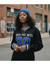 Load image into Gallery viewer, Zeta Phi Beta LONG SLEEVE_BLACK