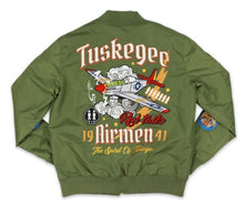 Load image into Gallery viewer, TUSKEGEE AIRMEN BOMBER JACKET