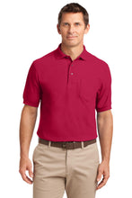 Load image into Gallery viewer, Port Authority ® Tall Silk Touch™ Polo with Pocket. TLK500P