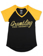 Cargar imagen en el visor de la galería, CAMISETA CUELLO EN V GRAMBLING STATE (NEGRO)