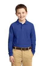 Load image into Gallery viewer, Port Authority ® Youth Long Sleeve Silk Touch™ Polo. Y500LS