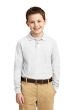 Load image into Gallery viewer, Port Authority ® Youth Long Sleeve Silk Touch™ Polo. Y500LS