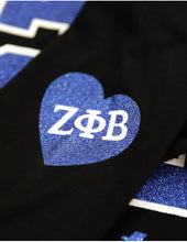 Load image into Gallery viewer, Zeta Phi Beta LONG SLEEVE TEE_BLACK