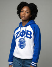 Load image into Gallery viewer, ZETA PHI BETA TWO-TONE PULLOVER HOODIE