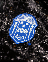 Cargar imagen en el visor de la galería, Zeta Phi Beta SEQUIN JACKET_BLACK