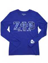 Load image into Gallery viewer, ZETA PHI BETA LONG SLEEVE TEE