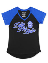 Load image into Gallery viewer, ZETA PHI BETA V-NECK TEE_BLACK