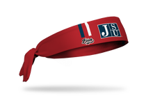 Load image into Gallery viewer, JACKSON STATE UNIVERSITY: RED JSU VARSITY STRIPE HEADBAND