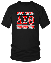 Load image into Gallery viewer, Delta Sigma Theta EST 1913 T-Shirt